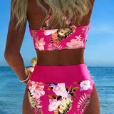 Alice | Floral Bikini in Contrast