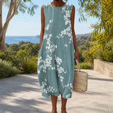 Comfortable sleeveless spring dress