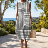 Comfortable sleeveless spring dress