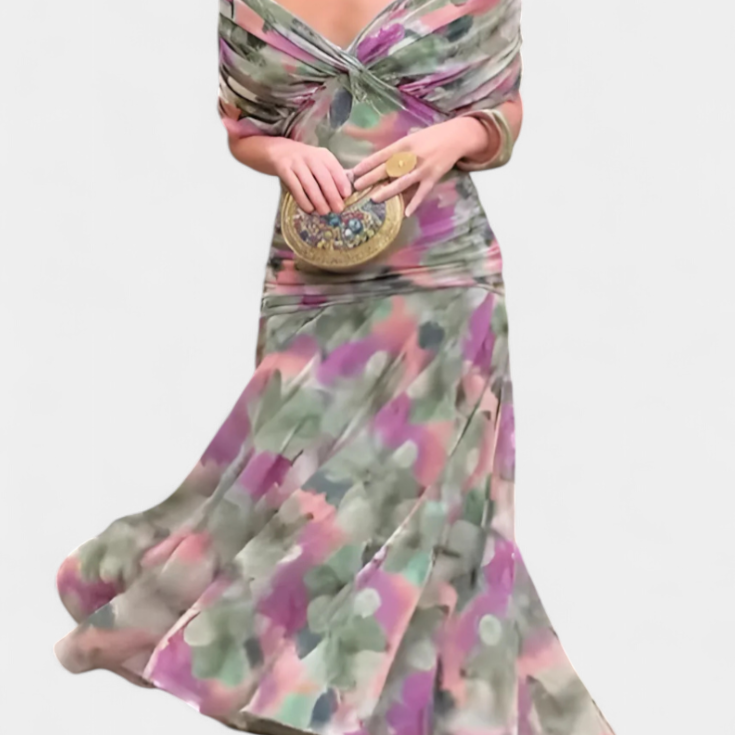 Luana - Elegant Dress with V-neck