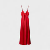 Crimson Dress - Minimalist Cut