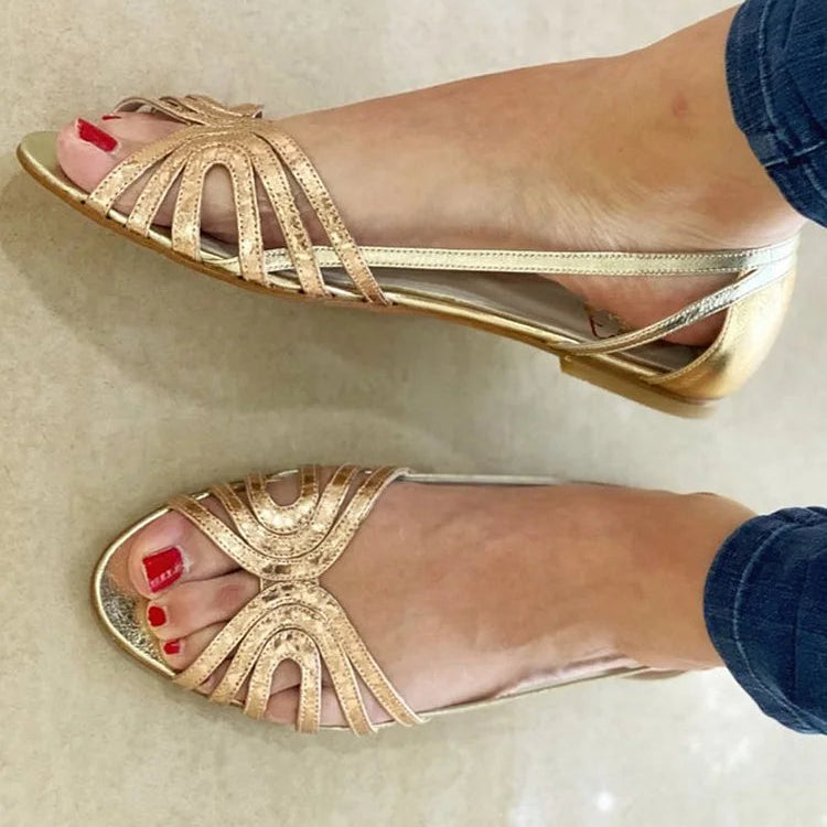 Éléonore™ | Golden Summer Light Sandals