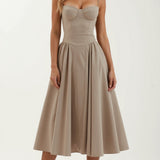 Odete - Structured bodice midi dress