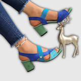 Elara | Cross Strap Comfort Heels