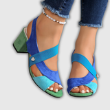 Elara | Cross Strap Comfort Heels