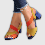 Elara | Cross Strap Comfort Heels