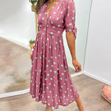 Mónica - Elegant Polka Dot Dress