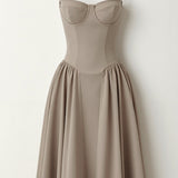 Odete - Structured bodice midi dress