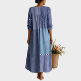 Nora | Patchwork Boho Midi Dress