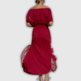 Florendra | Long Floral V-Neck Dress