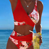 Alice | Floral Bikini in Contrast