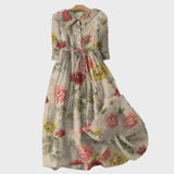 Retro Dress with Bouquet