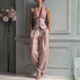 SARA | COMPLETE 2-PIECE SET WITH V-NECK