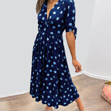 Mónica - Elegant Polka Dot Dress
