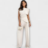 Sofia - Asymmetrical Ensemble with Draped Shoulders
