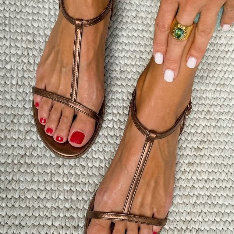 Bianca™ | Golden Summer Sandals