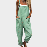 Greta™ | Dungarees with Daisy Pattern