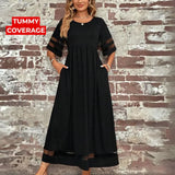 Catarina - Elegant Dress That Covers the Belly