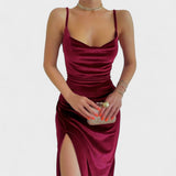 Gabriela - Velvet Dress with Slit