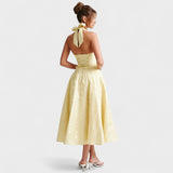 Halina - Midi Dress with Corset
