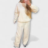 Meena - Women's Casual Two-Piece with Round Neckline