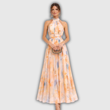 Savenora | Halter Neck Maxi Dress