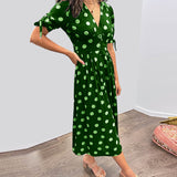Mónica - Elegant Polka Dot Dress