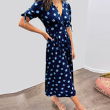 Mónica - Elegant Polka Dot Dress