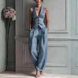 SARA | COMPLETE 2-PIECE SET WITH V-NECK