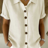Button Front Blouse