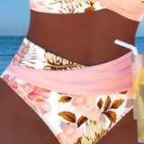 Alice | Floral Bikini in Contrast