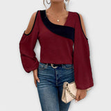 Scarlet - Blouse with Square Neckline
