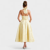 Halina - Midi Dress with Corset