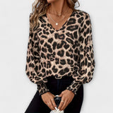 Sara - Stylish Blouse with Leopard Print