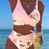 Alice | Floral Bikini in Contrast