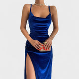 Gabriela - Velvet Dress with Slit