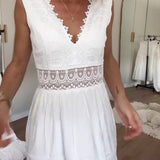Kim - Lace Dress with V-Neck