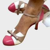 Alexia | Orthopaedic Two-Tone Ankle Strap Heels