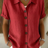 Button Front Blouse