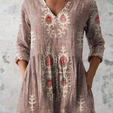 Hazel | Block-Print Long Blouse