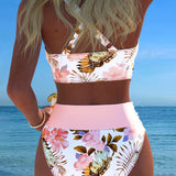 Alice | Floral Bikini in Contrast