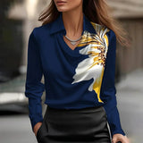 Inês - Luxurious Satin Blouse with Soft Neckline