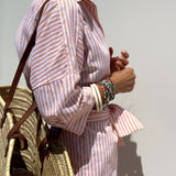 Veronica - Classic Striped Shirt