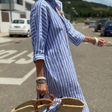 Veronica - Classic Striped Shirt
