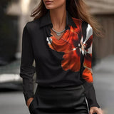 Inês - Luxurious Satin Blouse with Soft Neckline