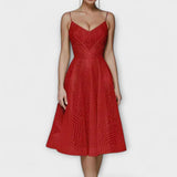 Elli - Women's Luxury Dress with Embroidery