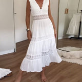 Kim - Lace Dress with V-Neck