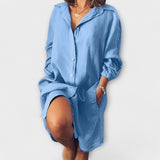 Clara - Casual Linen Blouse