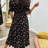 Mónica - Elegant Polka Dot Dress