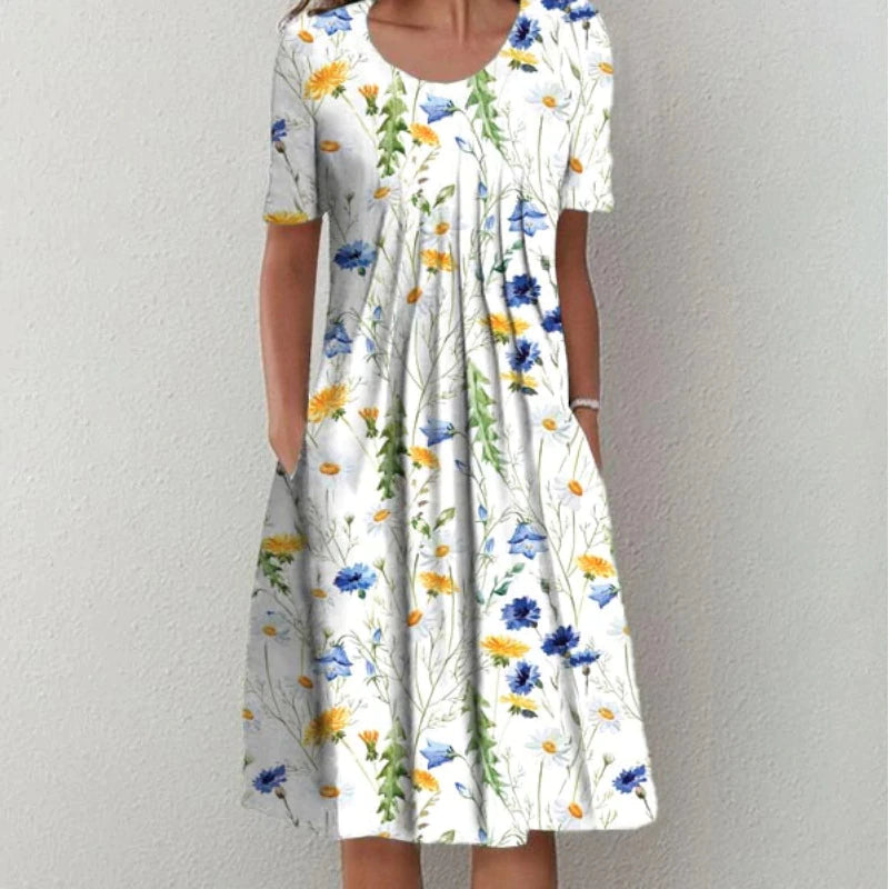 Marta - Midi Dress with Layers